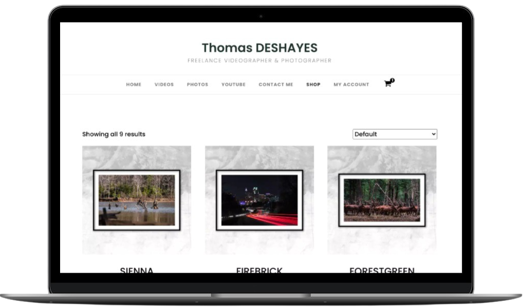 Site e-commerce Thomas Deshayes